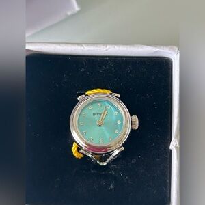 Viral Invicta Ring Watch Angel Blue and Silver adjustable